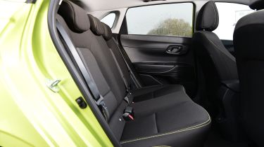 Hyundai i20 facelift UK rear seats