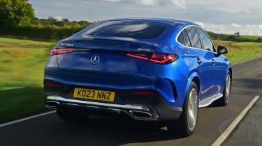 Mercedes GLC Coupe UK rear 3/4 tracking