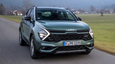 2022 Kia Sportage in green - driving