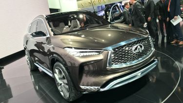 The Infiniti QX50 Concept SUV was unveiled at the Detroit Motor Show