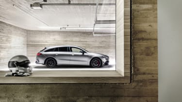 2019 Mercedes-AMG CLA 45 S Shooting Brake - side view static 