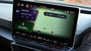 Cupra Formentor facelift UK sat nav