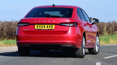 Skoda Superb rear cornering