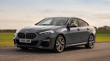 BMW M235i Gran Coupe saloon front 3/4 static