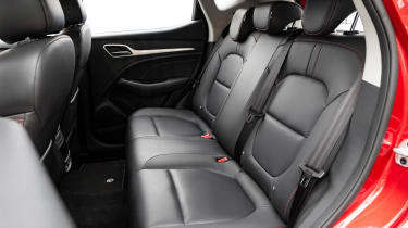 MG ZS SUV rear seats