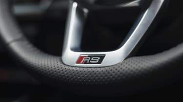 Audi RS 3 Sportback Launch Edition steering wheel badge