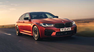 2021 BMW M5 Competition saloon - front 3/4 dynamic