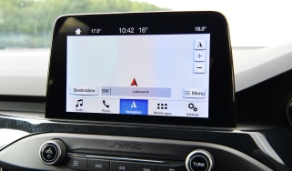 Ford Focus ST Estate infotainment display