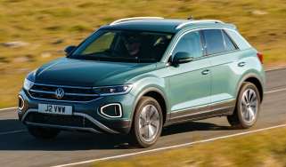 Volkswagen T-Roc front quarter driving