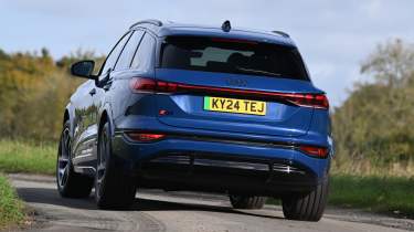 Audi Q6 e-tron rear cornering