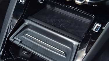 Peugeot 208 hatchback smartphone charging tray