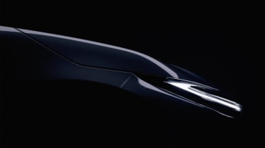 Toyota electric SUV teaser headlight