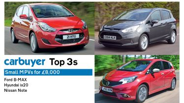 Top 3 small MPVs for £8,000 - header