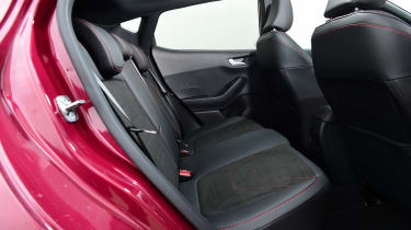 Facelifted Ford Fiesta rear seats