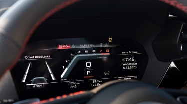 Audi S3 prototype driver&#039;s display