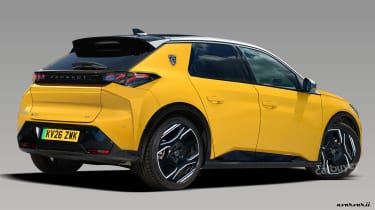 Peugeot 208 render rear quarter