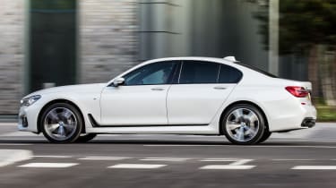The 20-inch alloy wheels included with some trim levels make the 7 Series a little too firm over bumps
