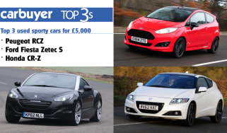 Top 3 used sporty cars for £5,000 header