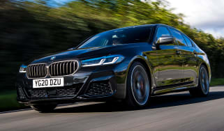 BMW 5 Series saloon front 3/4 tracking