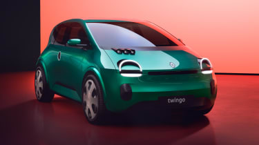 New Renault Twingo static front quarter view