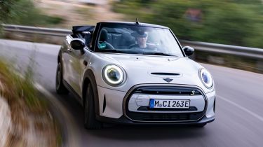 MINI Electric Convertible cornering