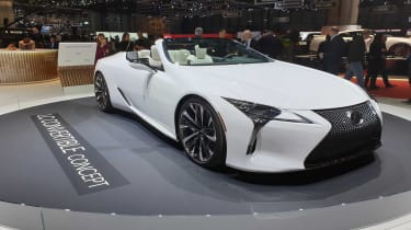 Lexus LC Convertible concept Geneva front quarter