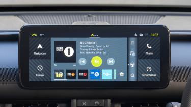 Abarth 600e UK infotainment