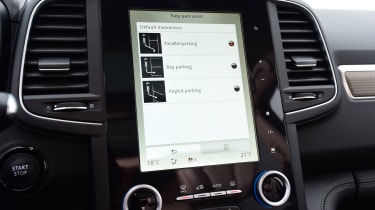 The Koleos can also take the stress out of parking by doing it for you autonomously
