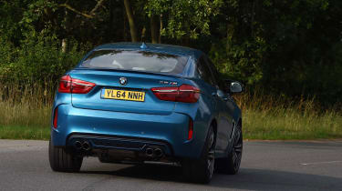 Adaptive M suspension, wide tyres and sharp steering give the BMW X6 M impressive agility for an SUV