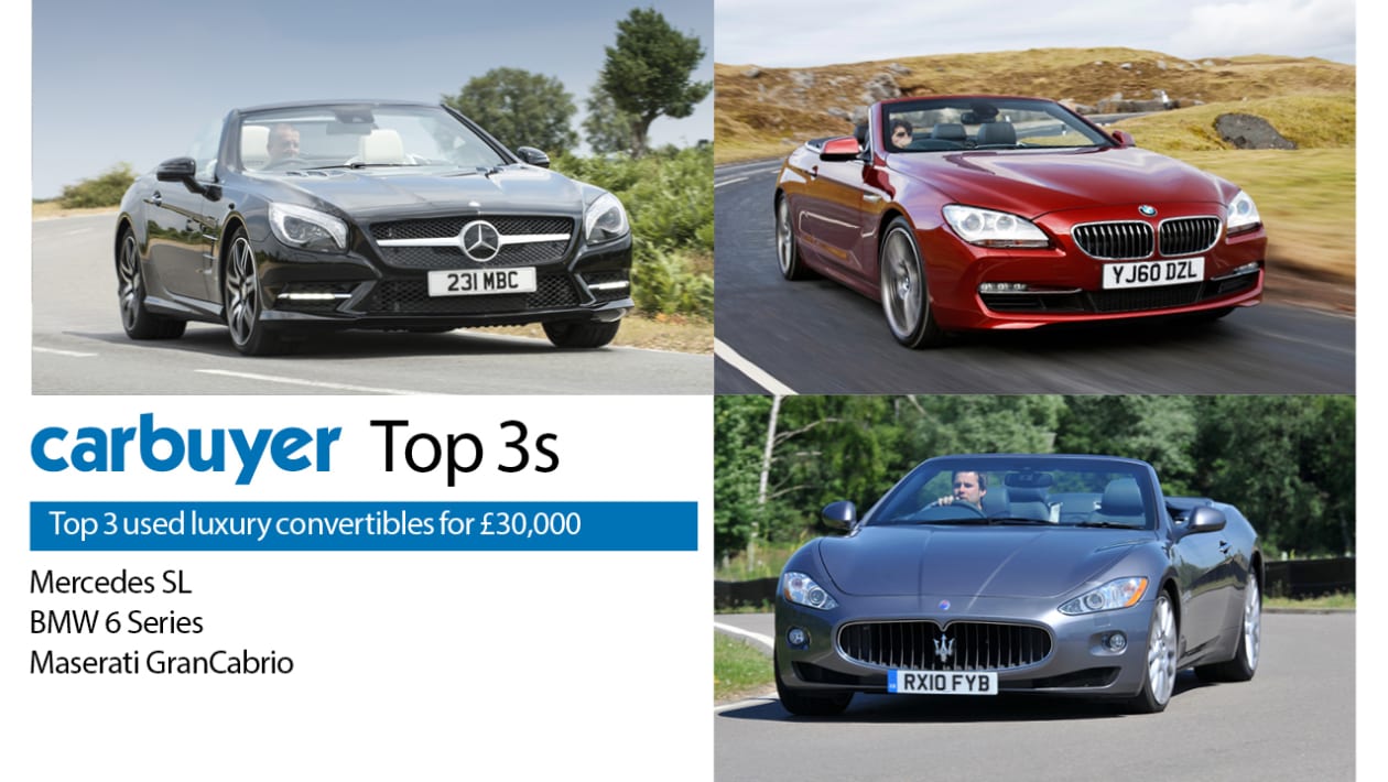 Top 3 used luxury convertibles for £30,000 Carbuyer