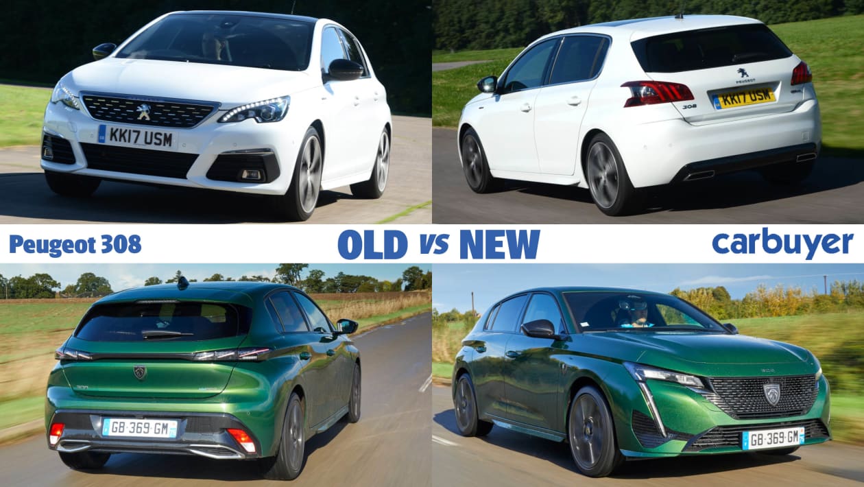 all-new Peugeot 308 hatch & estate comparison REVIEW 2021 driving 308 SW vs  Seat Leon ST 