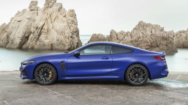 BMW M8 Competition coupe - side view static 