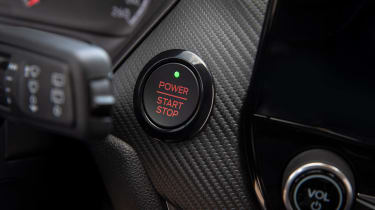 Ford Fiesta ST hatchback engine start button