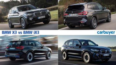 BMW X3 vs BMW iX3 header image