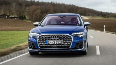 2022 Audi S8 driving - front end