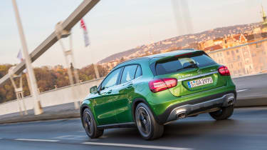 The GLA gets autonomous emergency braking as standard, contributing to its five-star Euro NCAP safety rating