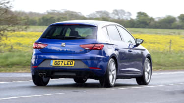 SEAT Leon FR driving - rear view