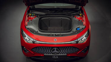 Mercedes CLA EV front boot