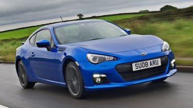 Subaru BRZ driving