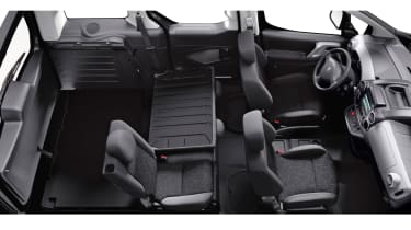 The rear seats can be folded or removed