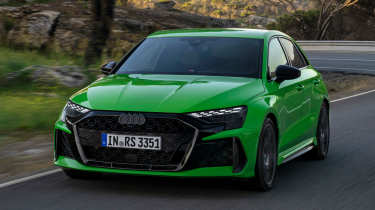 2024 Audi RS3 front quarter dynamic