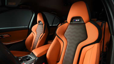 2021 BMW M3 Competition saloon - front seats