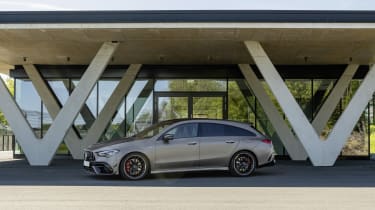 2019 Mercedes-AMG CLA 45 S Shooting Brake - static side view 