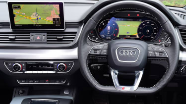 Audi interior with Virtual Cockpit