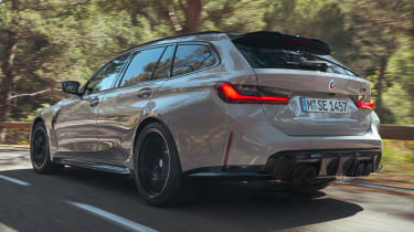 BMW M3 Touring driving - rear