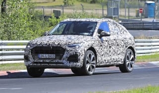 Spy shot of secretly tested future car