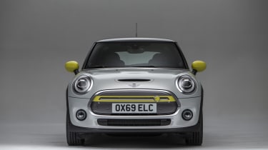 MINI Electric - front head on view
