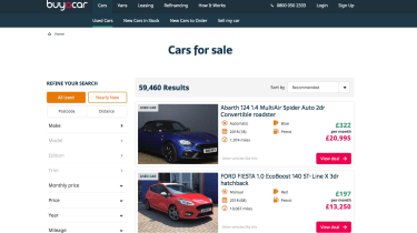 Buyacar website