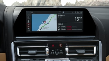 BMW M8 Competition convertible - central infotainment screen