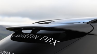 Aston Martin DBX prototype spoiler